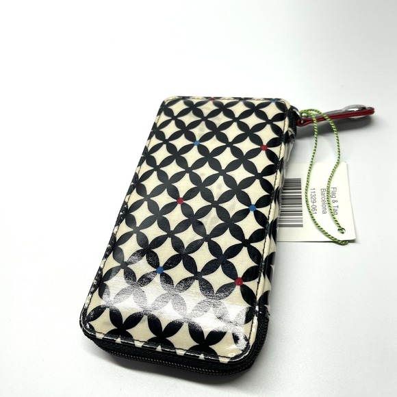 Vera Bradley Frill Zip Around Vinyl 4‎ Color Pens & Dividers Pen Holder Wallet - Picture 6 of 11